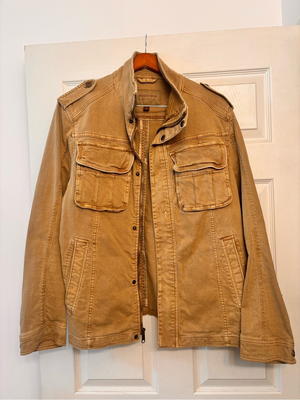 Sonoma: Men's Khaki Utility Field Jacket